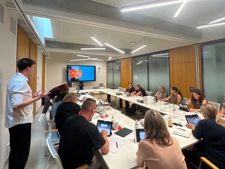 Digital transformation workshop with staff from a social service provider